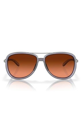 Oakley Split Time 58mm Prizm Pilot Sunglasses in Lilac at Nordstrom