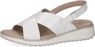 Sandale Femme Caprice 9-27101-44 - Cuir, Semelle Memotion - Largeur G, Confort Et élégance Décontractée