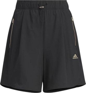 adidas (WMNS) adidas Modern Tech Shorts Asia Sizing Black Yellow JI9801