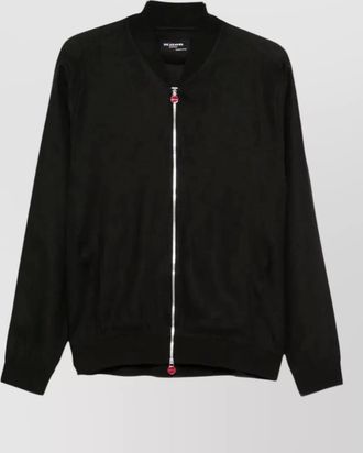 Kiton linen bomber jacket