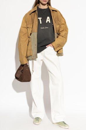 Golden Goose Jacket With Pockets, Womens, Brown