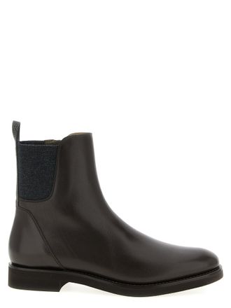 Brunello Cucinelli Monile Ankle Boots Boots And Ankle Boots Brown
