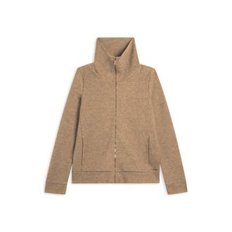 Freddy Felpa donna full-zip effetto tricot con collo alto
