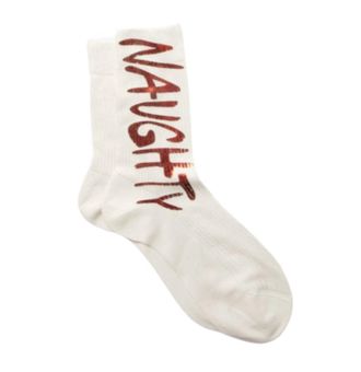 Maria La Rosa Naughty Socks In White