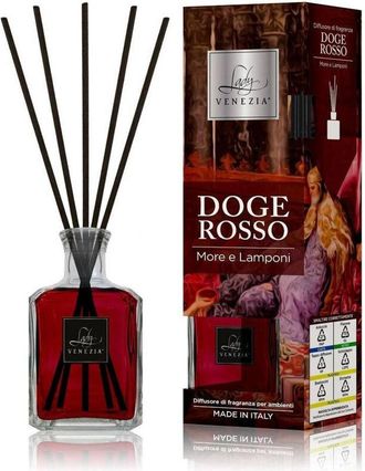 Trade Shop Trade Shop - Maxi Diffusore Ambiente Con Bastoncini Fragranza Doge Rosso More E Lamponi 250ml
