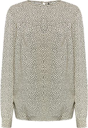 Dreimaster Dreimaster Bloes met lange mouwen Dames beige/ zwart