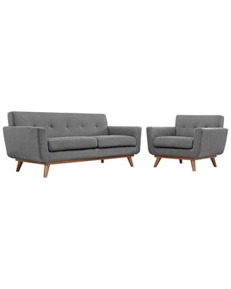 ModWay 2Pc Engage Armchair & Loveseat Set