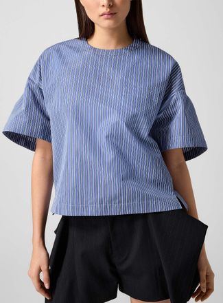 sacai Womens Structured sleeves poplin blouse