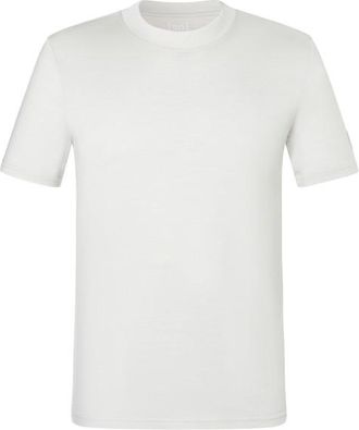 super.natural Casual Rib Bio Jersey Tee Merinoshirt f&uuml;r Herren | wei&szlig;
