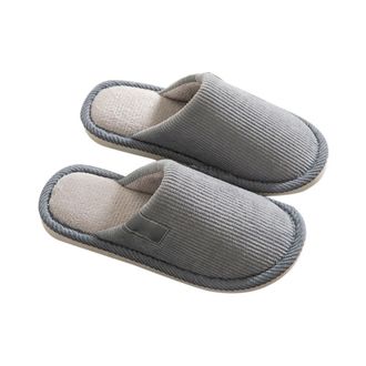 Generic Mens Womens Slippers Slip-On House Indoor Plush Fleece Slippers Couples Soft Sole Warm Winter Casual Footwear Home Shoes Lightweight Comfortable size 