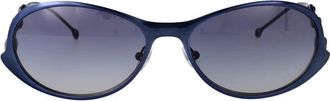 Diesel Stijlvolle zonnebril met 0Dl 1014 model - unisex - Zonnebrillen - Blauw - 56 MM - Accessoires