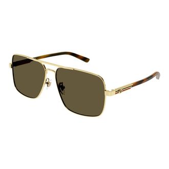 Gucci Sunglasses, unisex, Yellow, Size: 62 MM Stylish Sunglasses