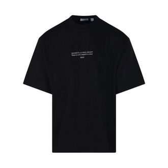 Off-white T-Shirts, male, Black, Size: S Statement S/S Skate T-Shirt