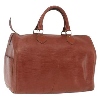 Louis Vuitton Pre-owned Vintage Handtas - Dames - Pre-owned - Bruin - Maat: ONE Size Leer