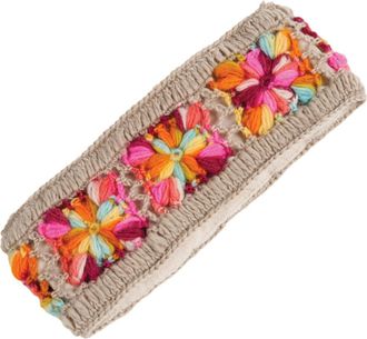 Nirvanna Designs Flower Crochet Headband- MULTIs in Grey Multi at Nordstrom