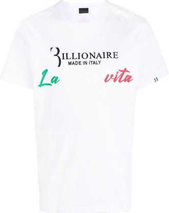 Billionaire Boys Club logo-print round-neck T-shirt - men - Cotton - XXXXL - White