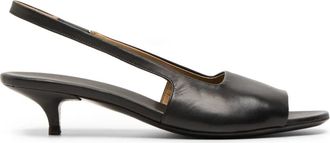 Marsèll Sandali Fiuto in pelle con cinturino posteriore - Nero