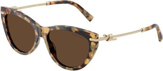 Tiffany & Co. TF4253 80643G Womens Sunglasses Tortoiseshell Size 55