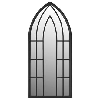 Berkfield Home Mirror Black 100x45 cm Iron for Indoor Use