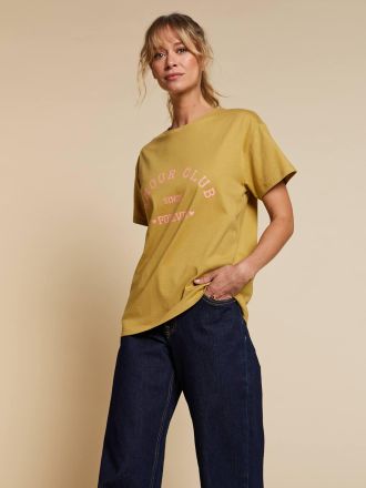 Envie de Fraise Damen T-Shirt AMOUR CLUB Mama-Tochter-Capsule ENVIE DE FRAISE, Bio-Baumwolle olivgr&uuml;n