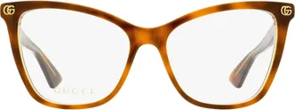 Gucci GG1817O Butterfly Acetate Eyeglasses - Havana
