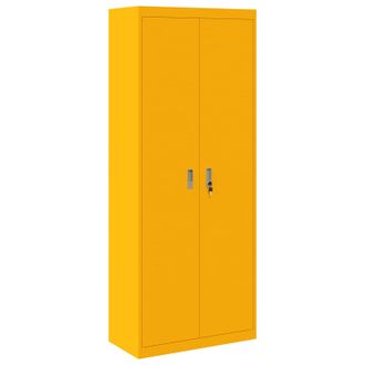 vidaXL Armario De Almacenamiento Amarillo Mostaza 80 X 40 X 200 Cm Vidaxl