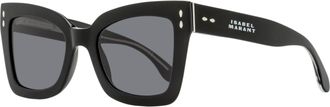 Isabel Marant Womens Tapered Butterfly Sunglasses IM0103/S 807IR Black 52mm