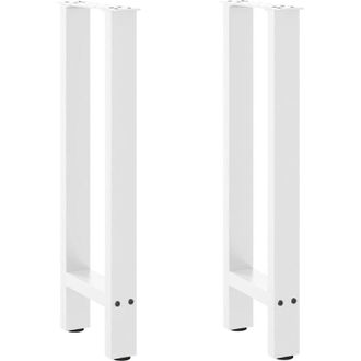 vidaXL Patas Para Consola Blancas (2 Unidades, 38 X 72-73 Cm, Acero) Vidaxl