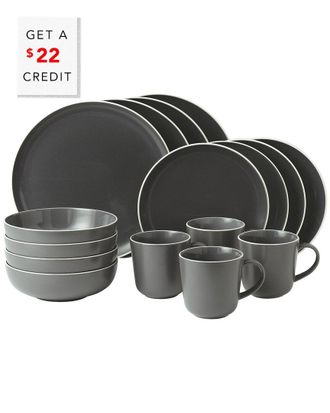 Royal Doulton Exclusively For Gordon Ramsay For Gordon Ramsay Bread Street Slate 16Pc Set With $22 Credit