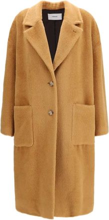 Lardini Cappotto lungo in misto alpaca e lana - - Coats - Donna - Marrone - S