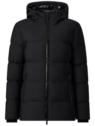 Moose Knuckles Soho 3Q Black Quilted Hooded Down Jacket