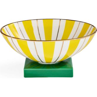 Jonathan Adler Portofino Bowl in Yellow /White /Green at Nordstrom