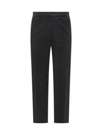 Moncler Blue Tailored Flat Front Pants