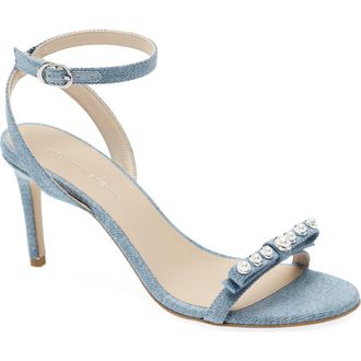 Stuart Weitzman Luella Ankle Strap Sandal in Mid Blue at Nordstrom Rack, Size 9.5
