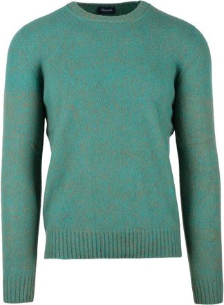 Drumohr Crew Neck Wool Sweater - Green