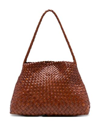 Dragon Diffusion woven-leather shoulder bag - women - Calf Leather - OS - Brown