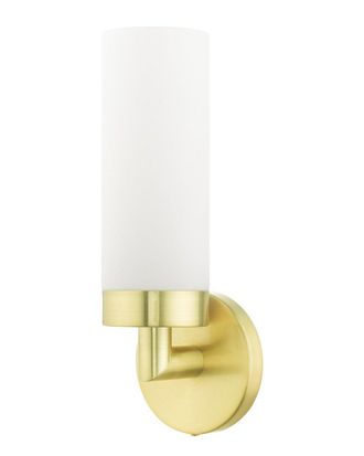 Livex Lighting 1-Light Satin Brass Ada Single Sconce