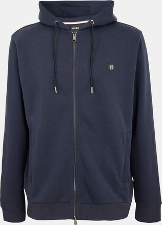 HUGO BOSS Mens Hbb Cspence Zip Hoodie in.Dark Blue - Size X-Large