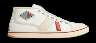 Bottega Veneta Mens Eliot Sneakers - White Leather - Size EU 44