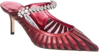 Jimmy Choo London Bing 65 Mesh & Leather Mule