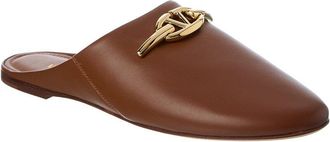 Valentino Vlogo Leather Slide