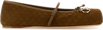 Gucci Biscuit Suede Ballerinas