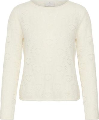 Kaffe Maglieria Girocollo - - Knitwear - Donna - Bianco - M