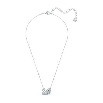 Swarovski Accessoires, Dames, Grijs, ONE Size, Zwaan Halsketting