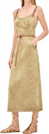 Alexis Melina Midi Dress In Olive