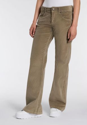 Herrlicher Cordhose HERRLICHER Edna Cord Stretch, Damen, Gr. 31, L&auml;nge 32, timber, Cord, Obermaterial: 98% Baumwolle, 2% Elasthan, unifarben, ausgestellt normal,