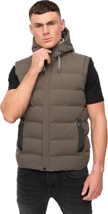 Crosshatch Heren Kampleys Geperst Gevoerd Gilet (Diep Olijfgroen)