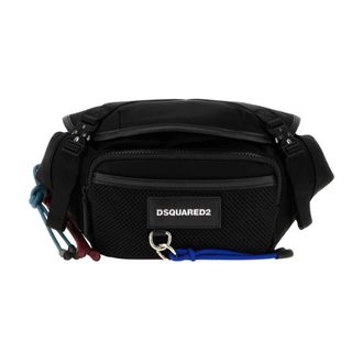 Dsquared2 Tassen, Heren, Zwart, ONE Size, Polyester, Basic Belt Bag