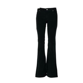 Pantaloni Torino Boot-cut Jeans, female, Black, Size: W27 Black Velvet Flare Jeans