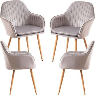 Regalos Miguel Regalos Miguel - Packs Sillas Comedor - Pack 4 Sillas Chic - Gris